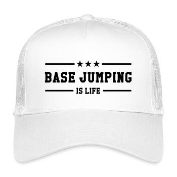 Base Jumping is life - Kids’ Trucker Cap - white - Front