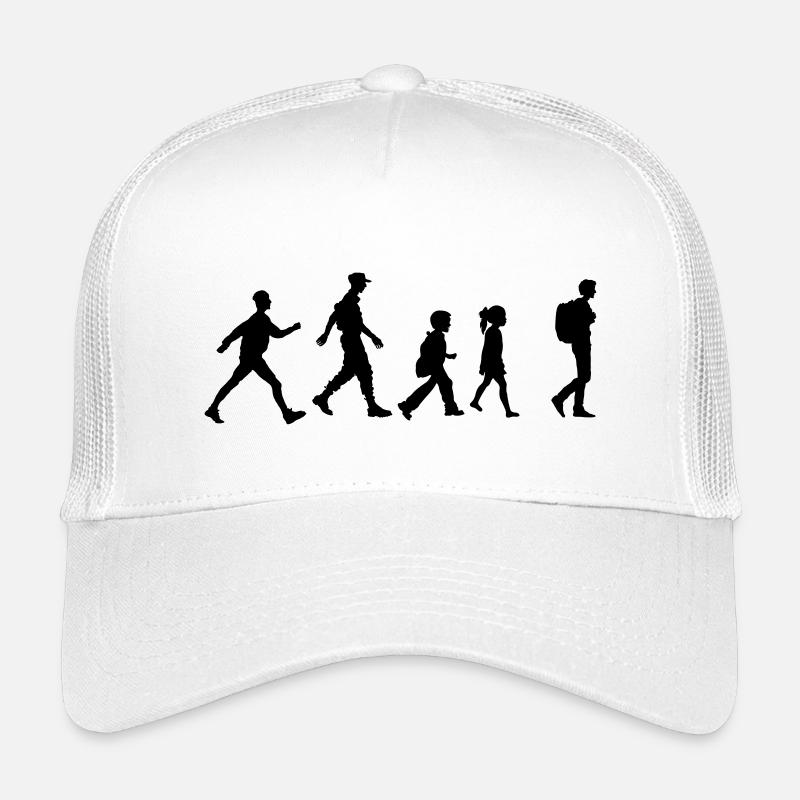Wandergruppe oder -verein, Familienwandern Kinder Trucker-Cap