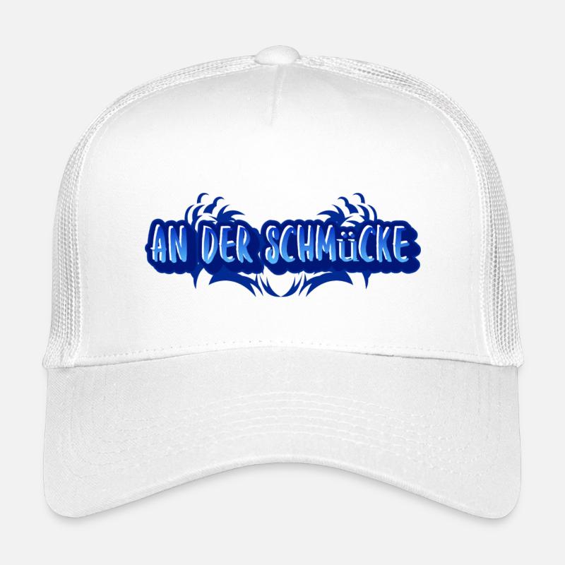Aufdruck An der Schmücke - Kinder Trucker-Cap - Weiß