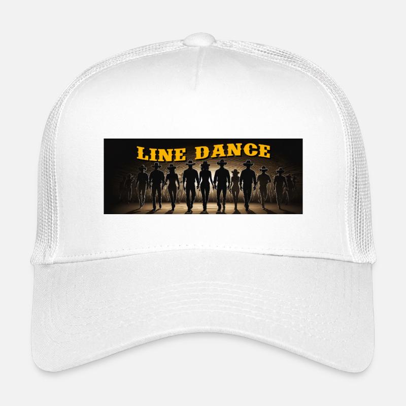 Line Dance Gruppe beim Tanzen - Kinder Trucker-Cap - Weiß