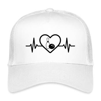Bowling Heart Leisure - Kids’ Trucker Cap - white - Front