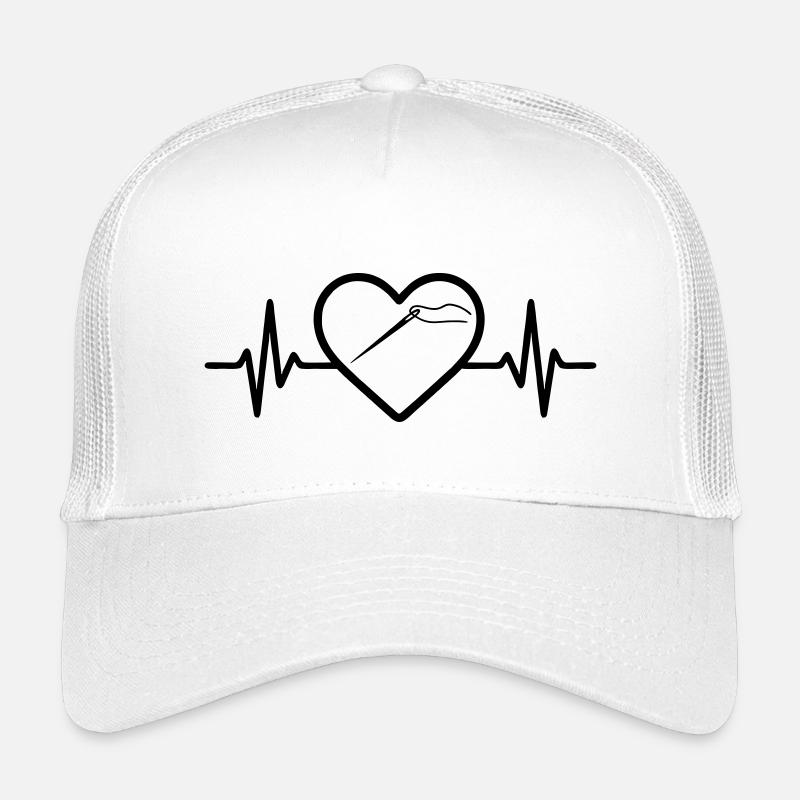 Nähen Garnrolle Nadel Schere Herz Kinder Trucker-Cap