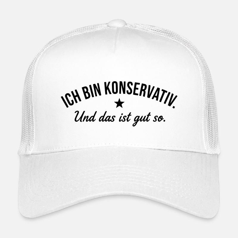 Konservativ - Kinder Trucker-Cap - Weiß