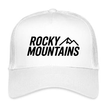 Rocky Mountains - Souvenir Design - Kids’ Trucker Cap - white - Front