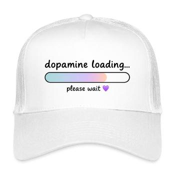 Dopamine Loading Gradient - Kids’ Trucker Cap - white - Front