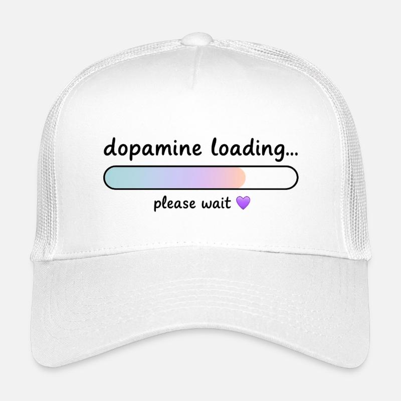 Dopamin-Ladegradient - Kinder Trucker-Cap - Weiß