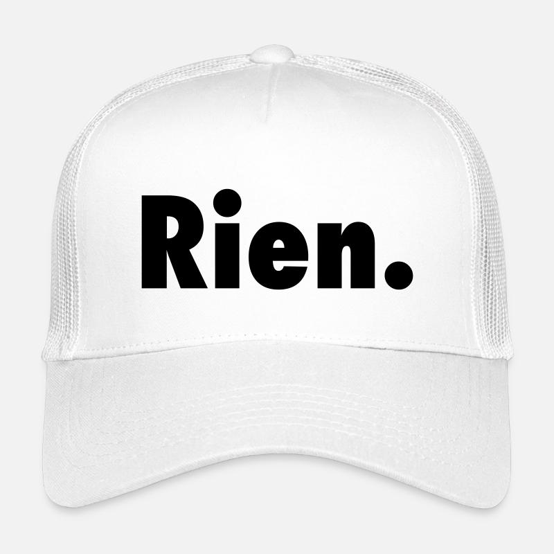 Nichts. Oder fast nichts satirischer Slogan Anti-Slogan - Kinder Trucker-Cap - Weiß