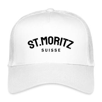 St. Moritz - Suisse - Schweiz - Swiss - Kinder Trucker-Cap - Weiß - Vorne