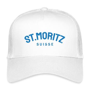 St. Moritz - Suisse - Schweiz - Swiss - Kinder Trucker-Cap - Weiß - Vorne