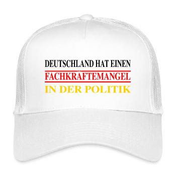 Shortage of skilled workers in politics - Kids’ Trucker Cap - white - Front
