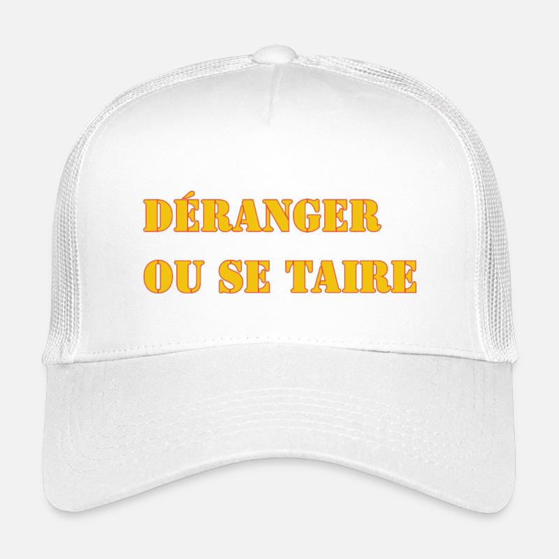 DISTURB OR BE SILENT - Kids’ Trucker Cap - white