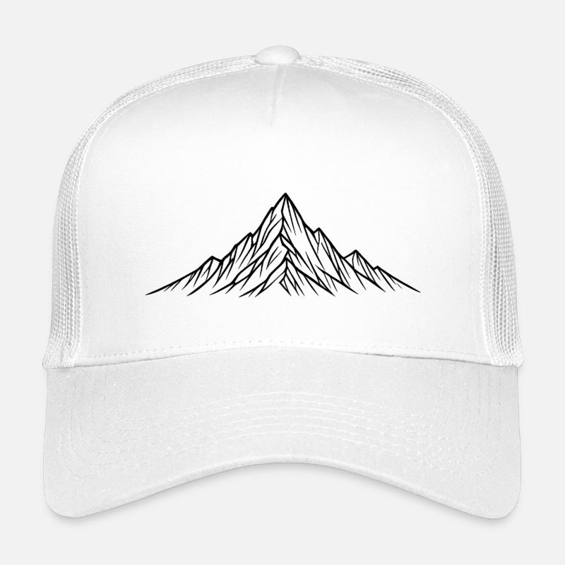 Silhouette nocturne de la montagne Casquette trucker enfant