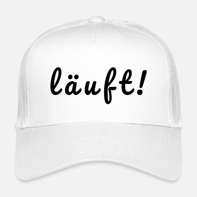 läuft! - Kinder Trucker-Cap - Weiß