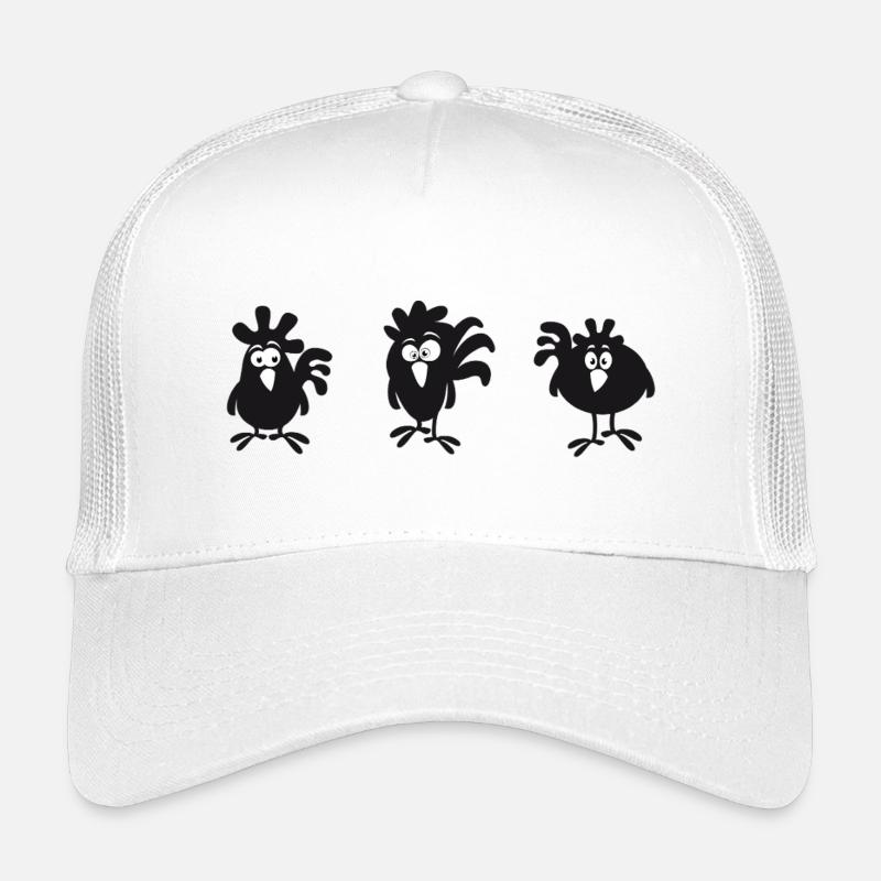 Chicken Fans - Rooster - Rooster - Silk Chicken - Organic Kids’ Trucker Cap