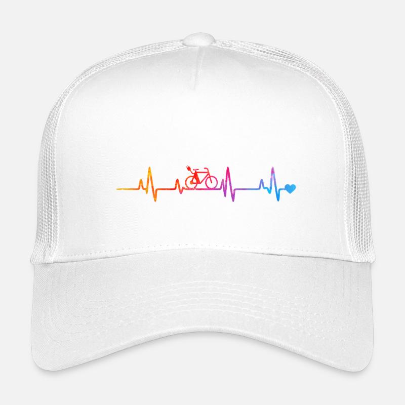Lignes d’impulsion de vélo arc-en-ciel Casquette trucker enfant