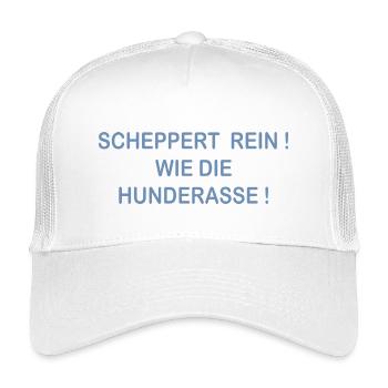 Scheppert rein wie Aussie Hund Australian Shepherd - Kinder Trucker-Cap - Weiß - Vorne