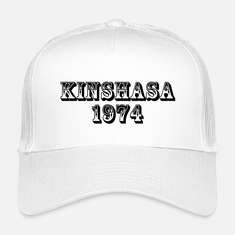Kinshasa 1974 - Kinder Trucker-Cap - Weiß
