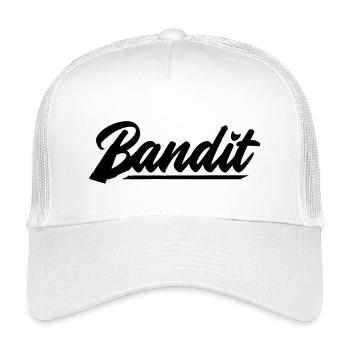 bandit motorcycle rebell patch sticker stickers - Kids’ Trucker Cap - white - Front
