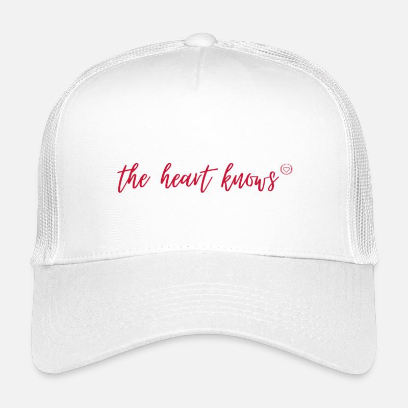 The Heart Knows (red) - Kinder Trucker-Cap - Weiß