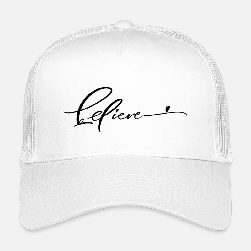 Glauben - Kinder Trucker-Cap - Weiß
