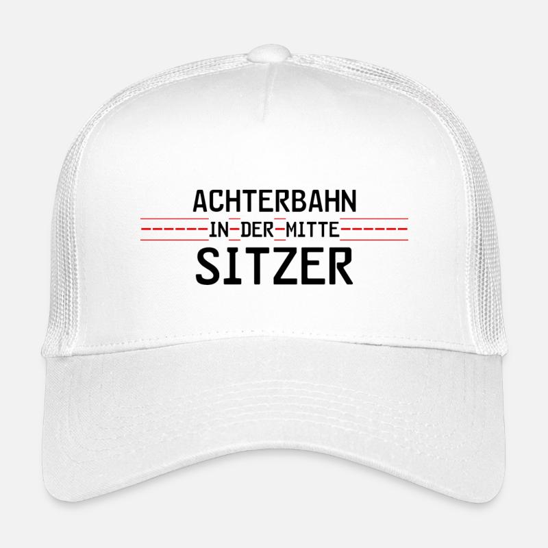 Achterbahnindermittesitzer - Kinder Trucker-Cap - Weiß