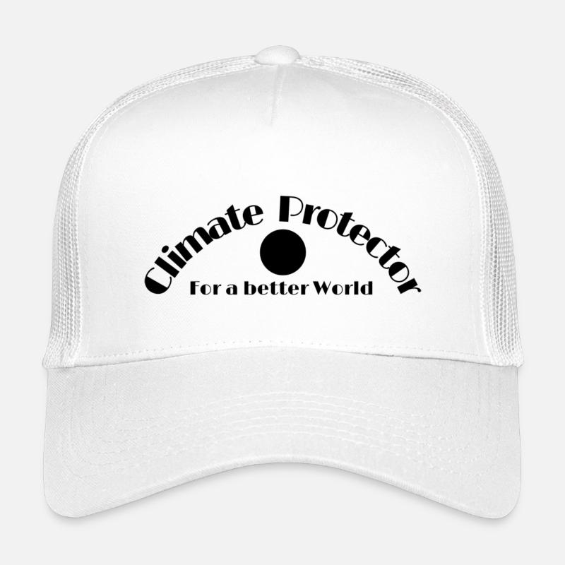 Klimaschutz Statement Climate Protector - Kinder Trucker-Cap - Weiß