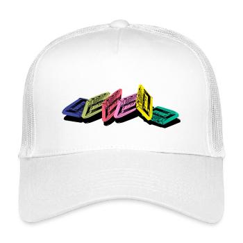 Kassette - Kinder Trucker-Cap - Weiß - Vorne