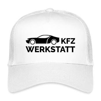 kfz werkstatt Firma Geschäft Symbol Logo icon - Kinder Trucker-Cap - Weiß - Vorne