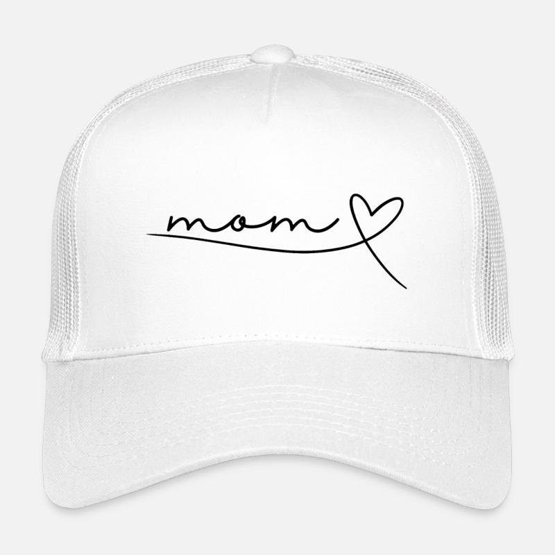 Mom Mama Mutter Geschenk Muttertag, Geburt, Herz Kinder Trucker-Cap