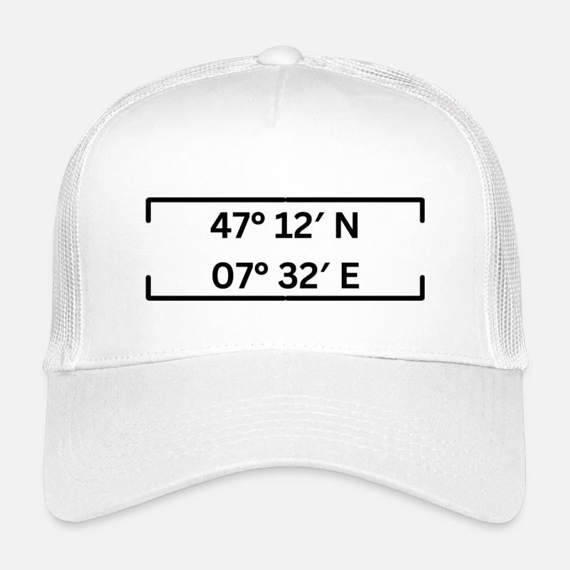Koordinaten Solothurn Minimalistisch Kinder Trucker-Cap