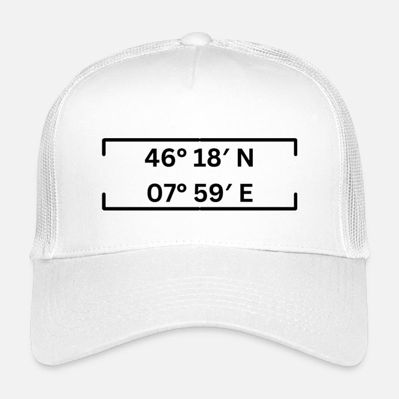Coordonnées Brig Minimaliste Casquette trucker enfant