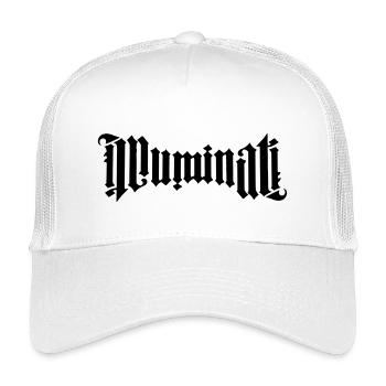 Ambigramm Illuminati - Kinder Trucker-Cap - Weiß - Vorne