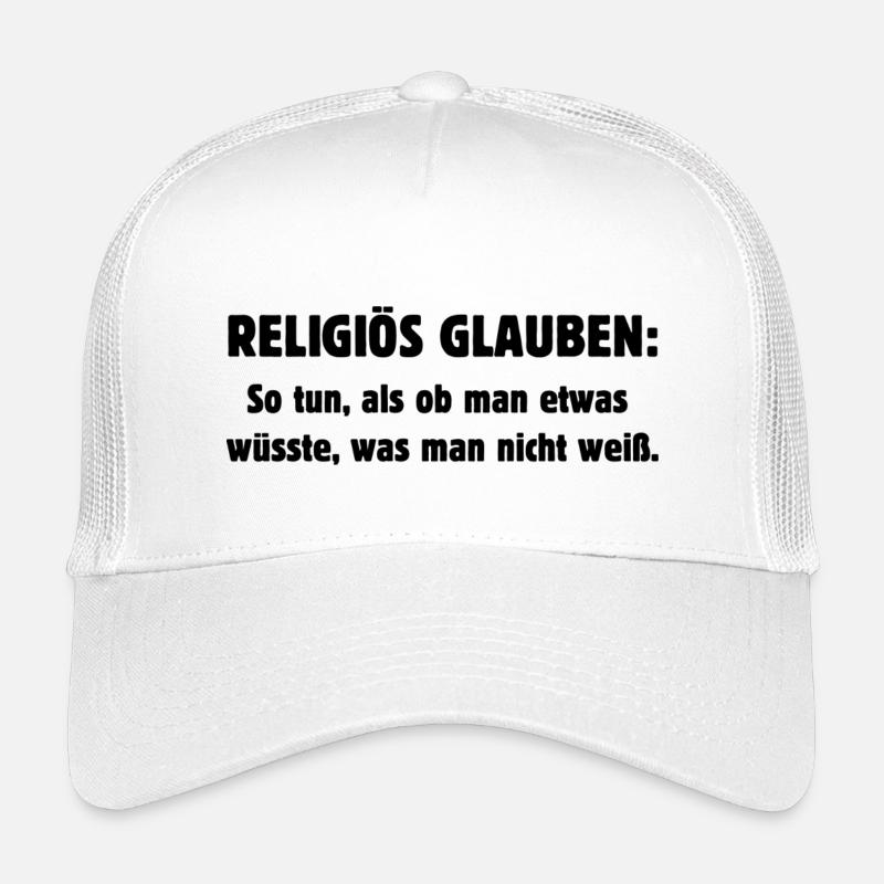 Religiös glauben - Kinder Trucker-Cap - Weiß