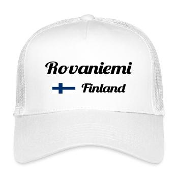 Rovaniemi Finnland - Stylische Drucke - Kinder Trucker-Cap - Weiß - Vorne