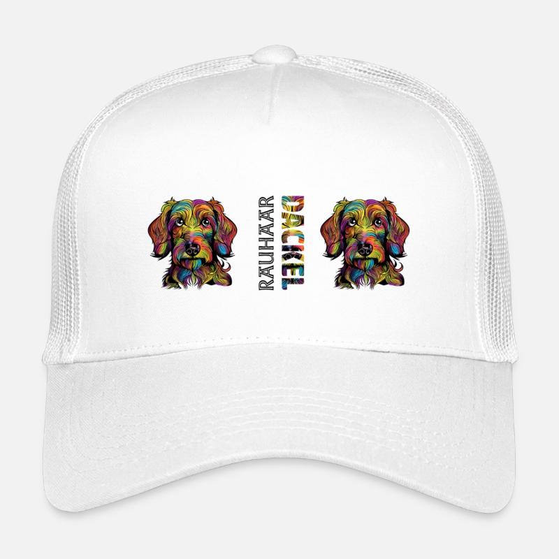 Wire-haired dachshund - Kids’ Trucker Cap - white