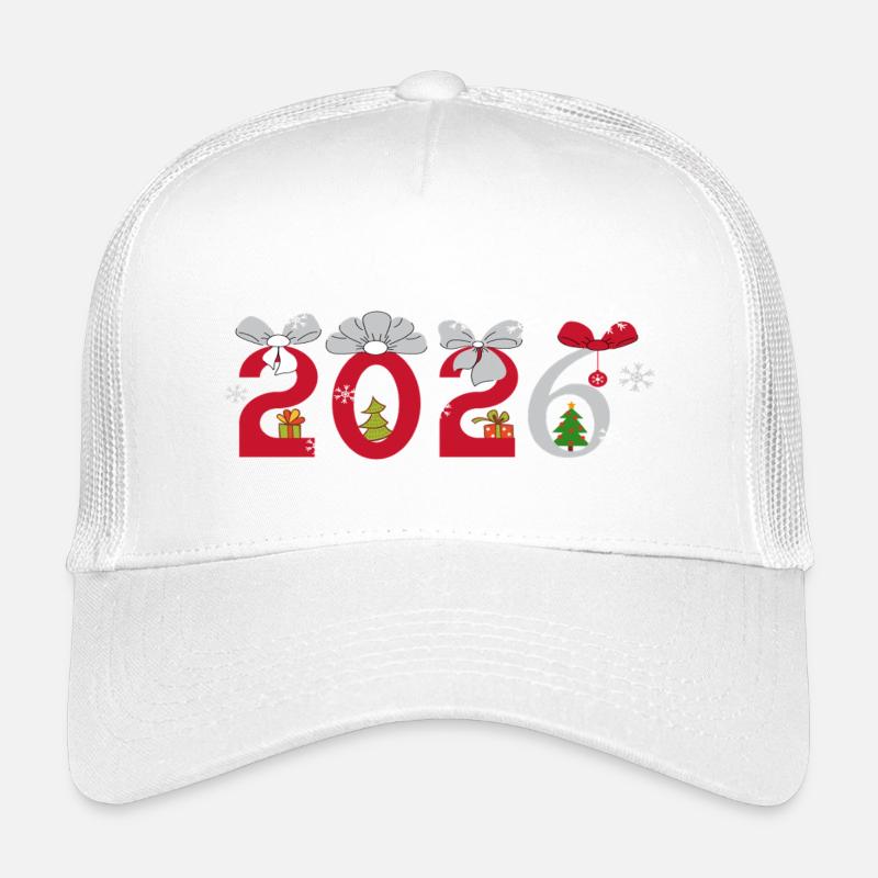  Neujahr 2026 - Kinder Trucker-Cap - Weiß