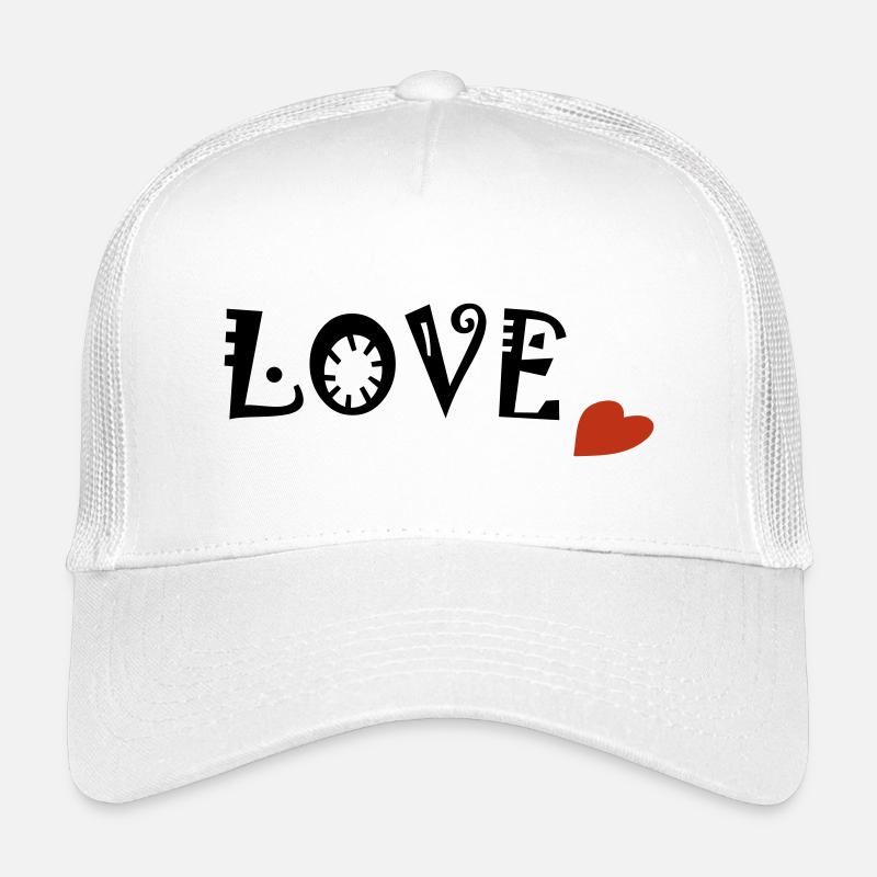LOVE - Kinder Trucker-Cap - Weiß