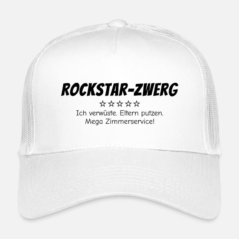 Rock-Zwerg - Kinder Trucker-Cap - Weiß