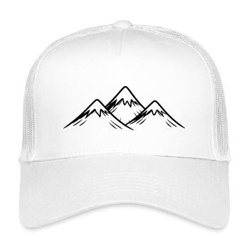 Berge Alpen - Kinder Trucker-Cap - Weiß - Vorne