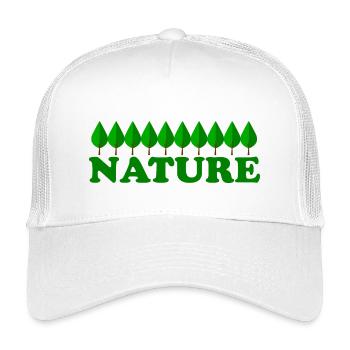 Nature - Casquette trucker enfant - blanc - Devant