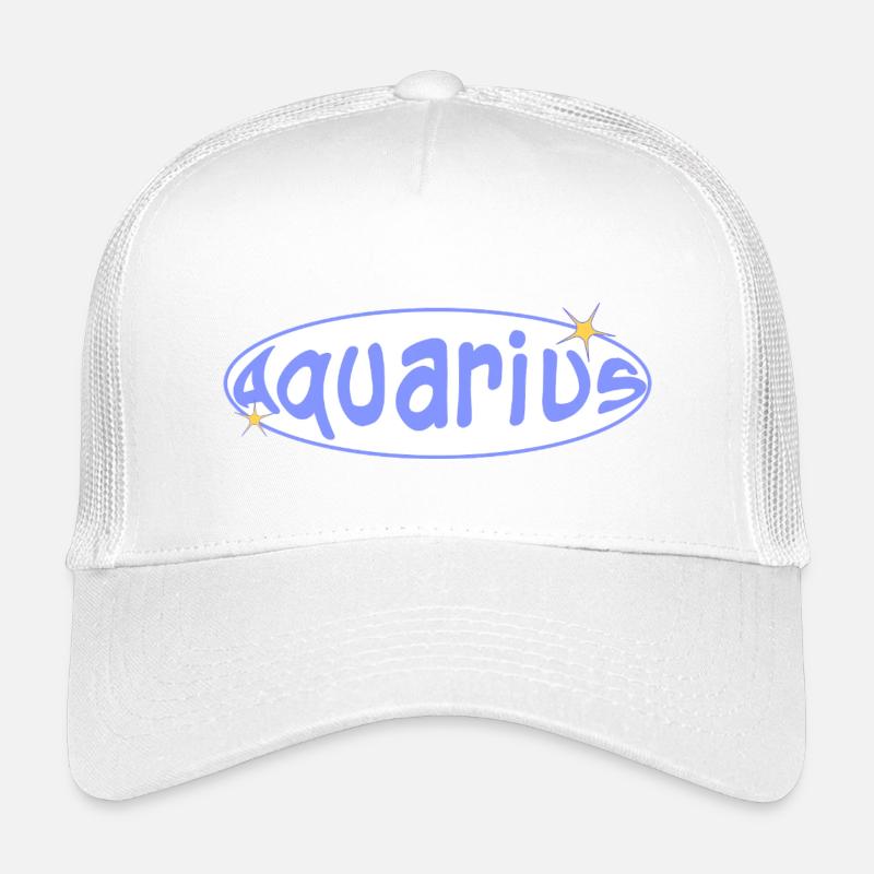 Aquarius Sign - Kinder Trucker-Cap - Weiß