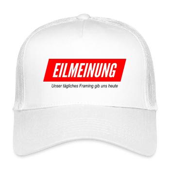 Eilmeinung - Kinder Trucker-Cap - Weiß - Vorne
