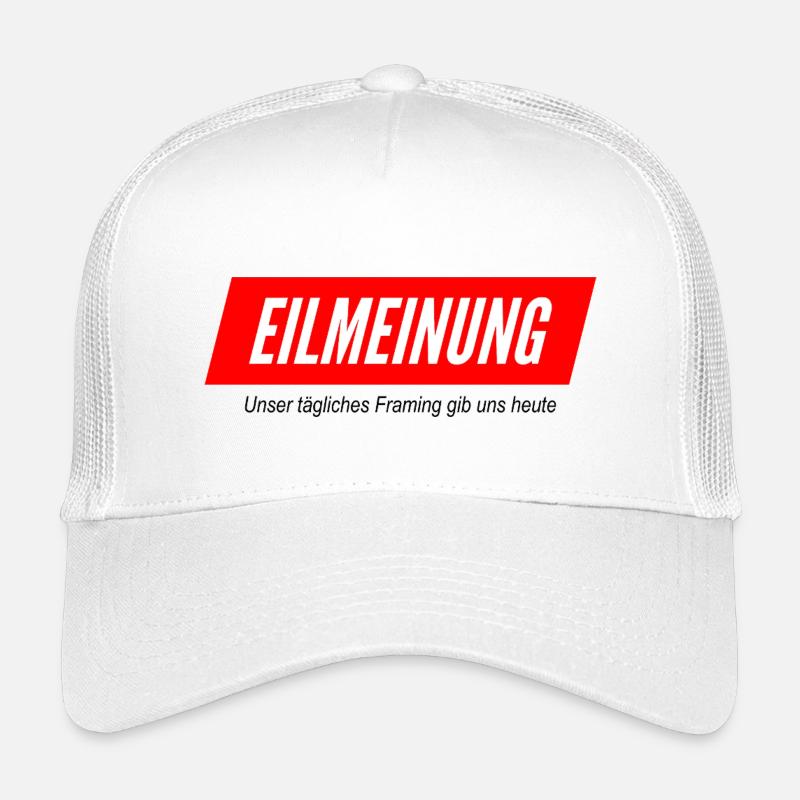 Eilmeinung - Kinder Trucker-Cap - Weiß