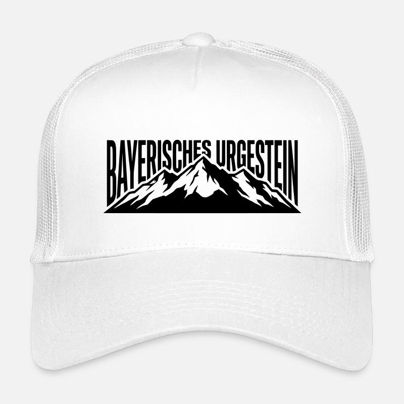 Bayrisches Urgestein - Kinder Trucker-Cap - Weiß