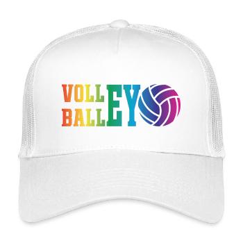 Volleyball Ball - Kinder Trucker-Cap - Weiß - Vorne