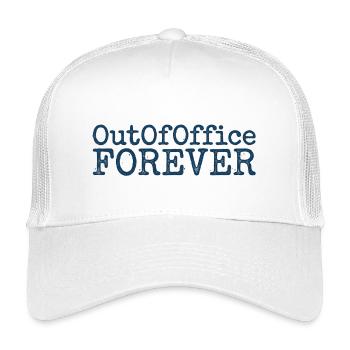 Absent du bureau - Casquette trucker enfant - blanc - Devant