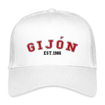 Gijón fondée en 1986 - Casquette trucker enfant - blanc - Devant