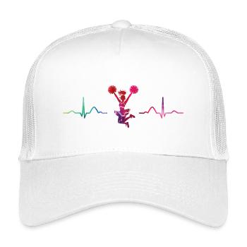 Cheerpom pom girls Mom Cheerleading - Casquette trucker enfant - blanc - Devant