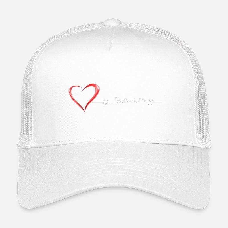 Bergamo im Herzen - Kinder Trucker-Cap - Weiß