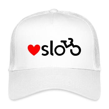 Oslo Fahrrad-Liebesaufkleber (schwarz) - Kinder Trucker-Cap - Weiß - Vorne